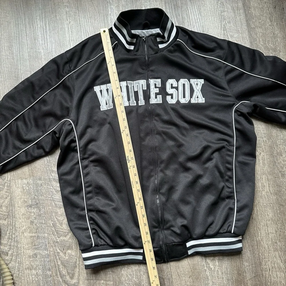 Chicago White Sox Genuine Merchandise Full Zip Big Logo With Trim Jacket Sz Xl/G